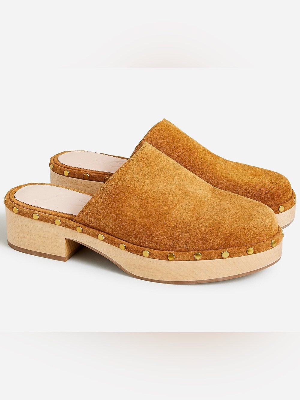 J.Crew Studded Dakota Clogs in Suede